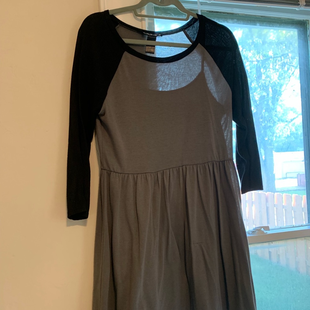 Black and grey dress